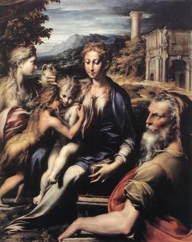Parmigianino : Madonna and Child with Saints